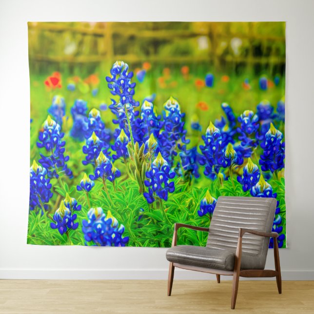 Tapete De Parede Texas Bluebonnets Hill Country Fine Art (In Situ (Horizontal))