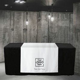 Tapete De Parede Texto do logotipo comercial da faixa de Mesa perso