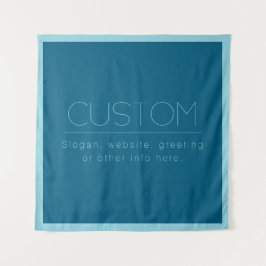 Tapete De Parede Texto Moderno Personalizável | Oceano e Robin - Az