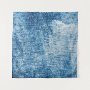 Tapete De Parede Textura de jeans de denim azul