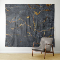 Textura de mármore de luxo, preto e dourado
