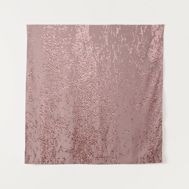 Tapete De Parede Textura de ouro metálico, quartzo rosa. (Frente)