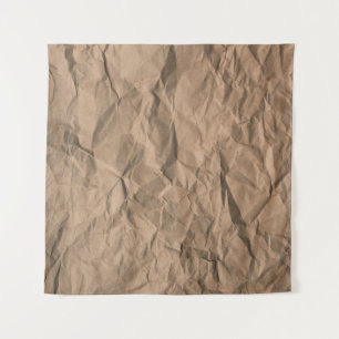 Tapete De Parede Textura de papel reciclado amassado áspero marrom
