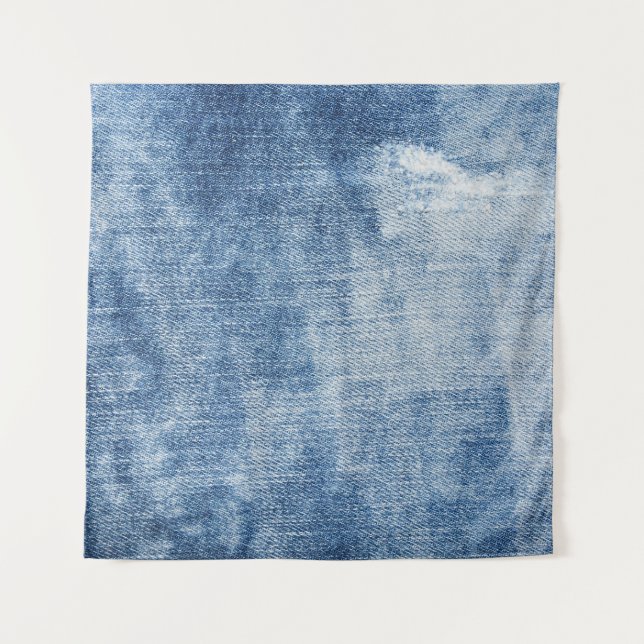 Tapete De Parede Textura Denim: Furos Enroscados. (Frente)