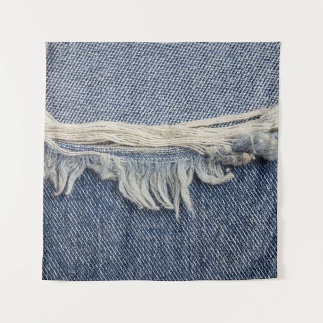Tapete De Parede Textura dos jeans riscada, fundo do na moda. (Frente)