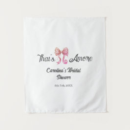 Tapete De Parede that's amore bridal shower pink retro bow boho nam