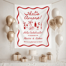 Tapete De Parede That's Amore Italian Theme Engagement Party Sign