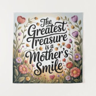 Tapete De Parede The Greatest Treasure Is A Mother's Smile