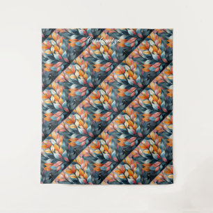 Tapete De Parede Thunder_Cove de Folhas Multicoloridas