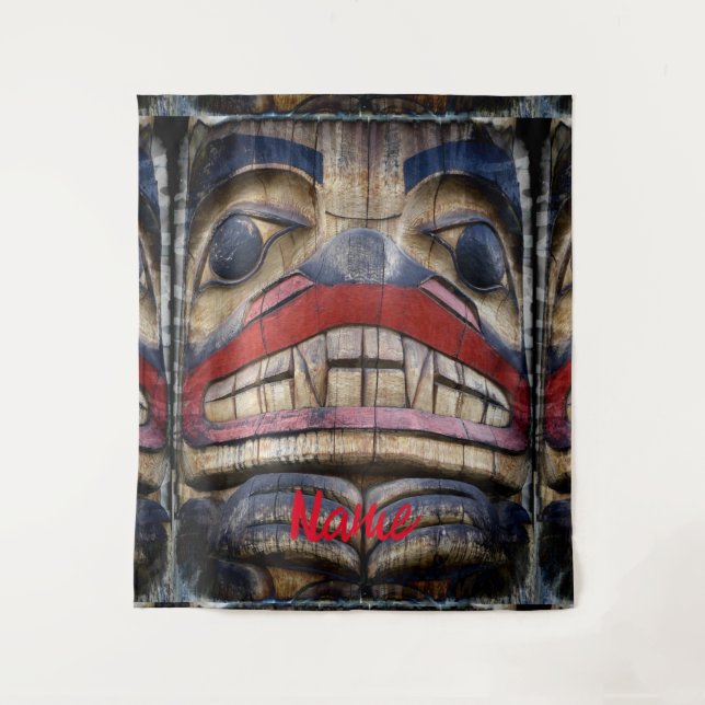 Tapete De Parede Thunder_Cove Totem de Rosto Polar (Frente)