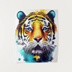 Tapete De Parede Tiger Wild Nature - Pintura De Cor Animal