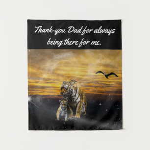 Tapete De Parede Tigre e Filhote