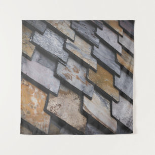 Tapete De Parede Tijolos castanhos e cinzas