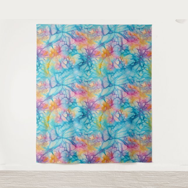 Tapete De Parede Tingimento Tie-Dye (Frente)