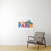 Tipografia colorida de Paris, France |
