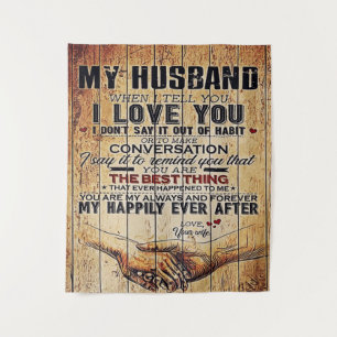 Tapete De Parede To My Husband Decor, Love Quotes Letter