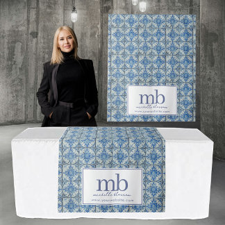 Tapete De Parede Toalheiro de Mesa com Logotipo de Azulejos Portugu