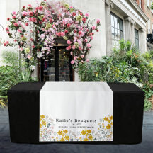 Toalhete de Mesa com Logotipo de Texto Floral para