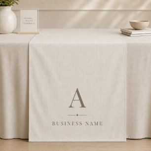 Tapete De Parede Toalhete de Mesa com Monograma Linen Empresarial