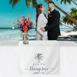 Tapete De Parede Toalhete de Mesa de Casamento Personalizado com Pa