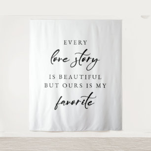 Tapete De Parede “Toda História de Amor é Bonita” Casamento Elegant