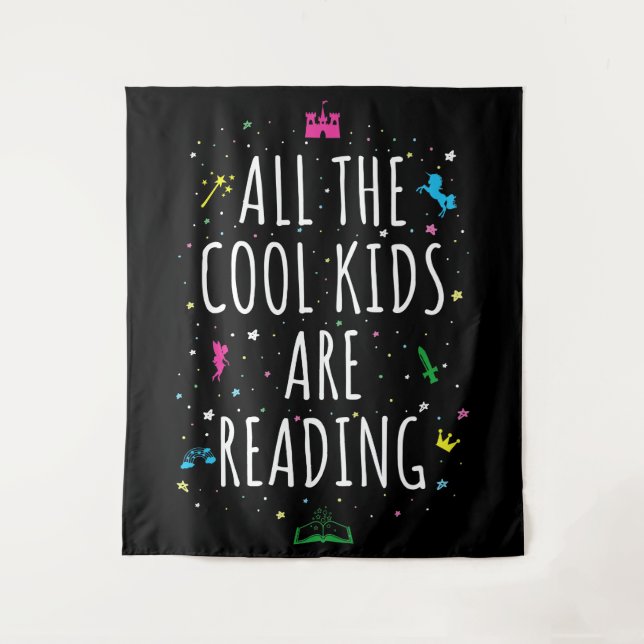 Tapete De Parede Todas As Crianças Legal Estão Lendo (Frente)