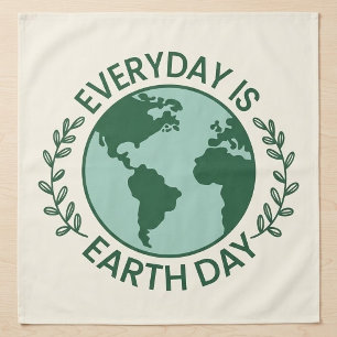 Tapete De Parede Todo Dia é Dia da Terra - Amante da Terra Verde Vi