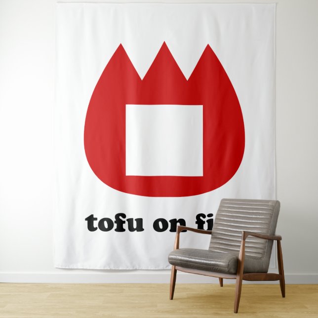 Tapete De Parede 📛 tofu em chamas (In Situ)