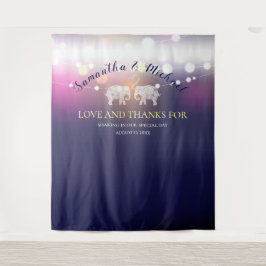 Tapete De Parede TONELADAS DE AMOR/Luzes Noturnas de Elefante Casam