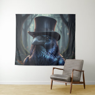 Tapete De Parede Top Hat Blackbird The Raven