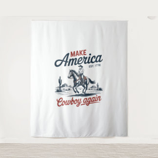 Tapete De Parede Torne o Cowboy Americano novamente cavalo