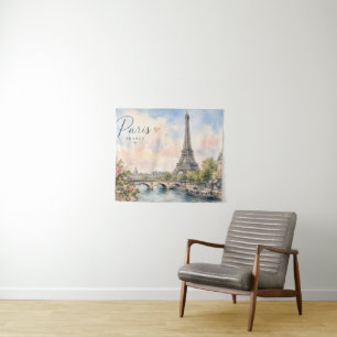 Tapete De Parede Torre Eiffel rio seine Paris França
