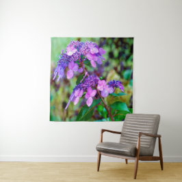 Tapete De Parede Torre Roxo e Flor de Hydrangea Shout