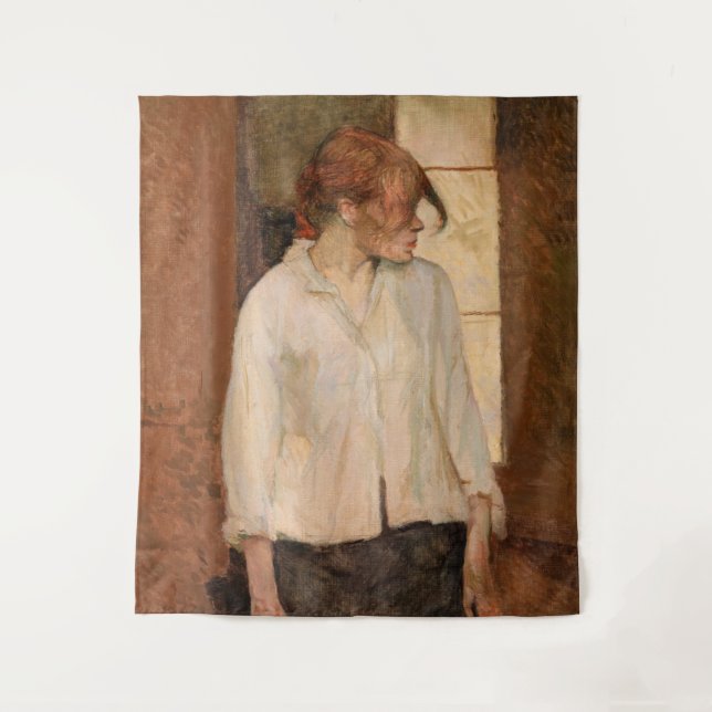 Tapete De Parede Toulouse-Lautrec - A Montrouge, Rosa La Rouge (Frente)