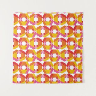 Tapete De Parede Trabalho de arte de geometria colorida minimalista