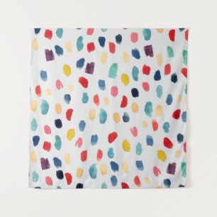 Tapete De Parede Traços do Pincel de Aquarela: Abstrato sem costura