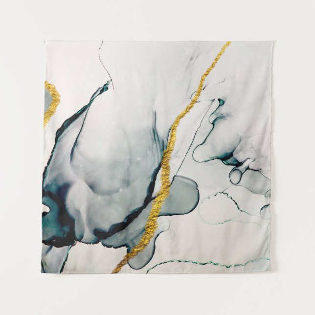 Tapete De Parede Transparent creativity. Abstract artwork. Trendy w (Frente)