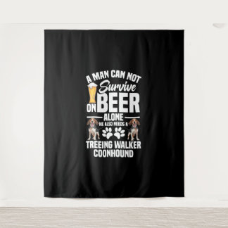 Tapete De Parede Tratando o proprietário de Walker Coonhound também