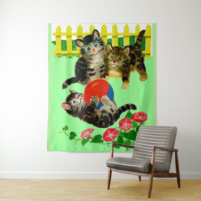 Tapete De Parede três gatinhos impressão (In Situ)