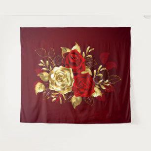 Tapete De Parede Três Rosas de joalharia