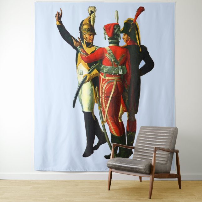 Tapete De Parede três soldados franceses cerca de 1800 (In Situ)