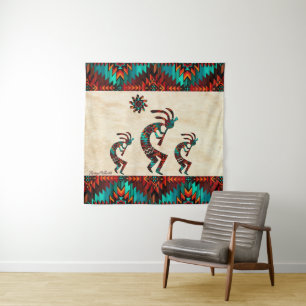 Tapete De Parede Três Tapeçarias de Kokopelli