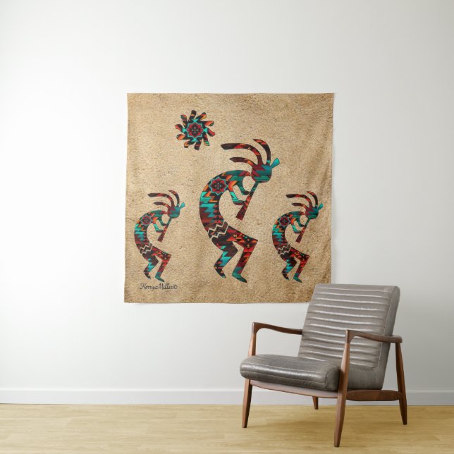 Tapete De Parede Três Tapeçarias Kokopelli Sudoeste (In Situ)