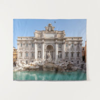 Trevi Fountain no início da manhã - Roma, Itália