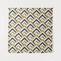 Triângulos abstrato: Dourado preto sem costura