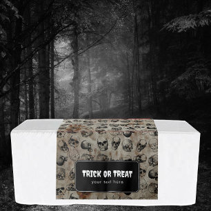 Tapete De Parede Trick ou Treat Halloween Mesa Hang Banner