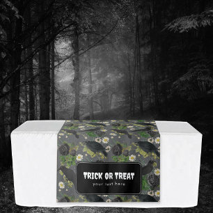 Tapete De Parede Trick ou Treat Halloween Mesa Hang Banner