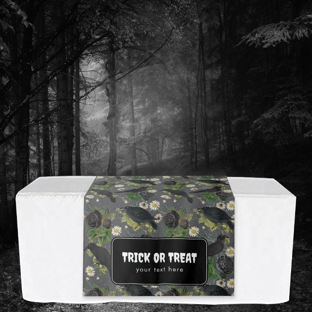 Tapete De Parede Trick ou Treat Halloween Mesa Hang Banner (Trick or Treat Halloween Table Hanging Banner Tapestry)