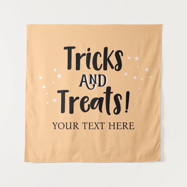 Tapete De Parede Tricks and Treats Halloween party Backdrop  (Frente)