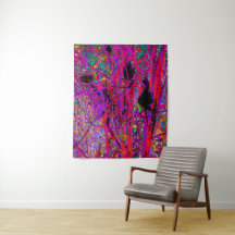 Trippy Abstrato Rainbow Oriental Lily Flowers